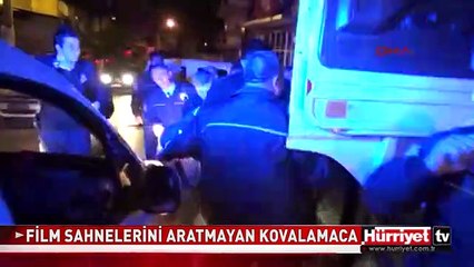 İZMİR'DE FİLM SAHNELERİNİ ARATMAYAN KOVALAMACA