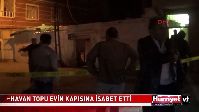 RASULAYN'DAN ATILAN HAVAN EVİN KAPISINA İSABET ETTİ