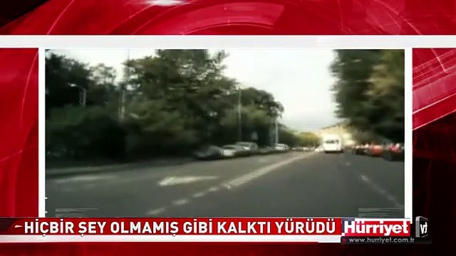 İNANILMAZ KAZAYI HAFİF SIYRIKLARLA ATLATTI