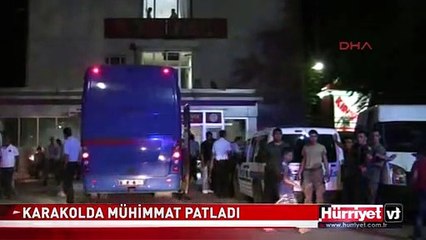 SİİRT KARAKOLDA MÜHİMMAT PATLADI: 2 ASKER YARALI