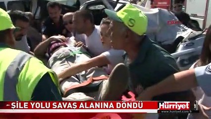 ŞİLE YOLU SAVAŞ ALANINA DÖNDÜ