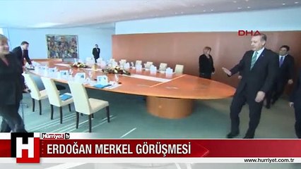 BAŞBAKAN ERDOĞAN MERKEL İLE GÖRÜŞTÜ