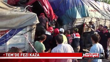 TEM OTOYOLU'NDA FECİ KAZA: 1 ÖLÜ 1 YARALI