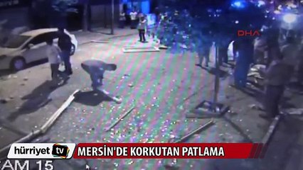Mersin'deki patlama anı kamerada