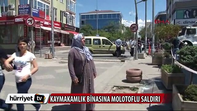 Sancaktepe kaymakamlık binasına molotoflu saldırı