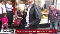 İstiklal Caddesi'nde bozuk zemin hastanelik etti