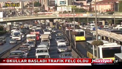 OKULLAR AÇILDI, TRAFİK FELÇ OLDU