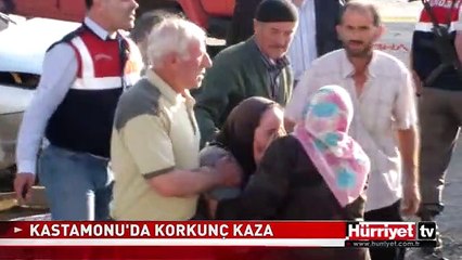 KASTAMONU'DA KAZA:1 ÖLÜ 7 YARALI