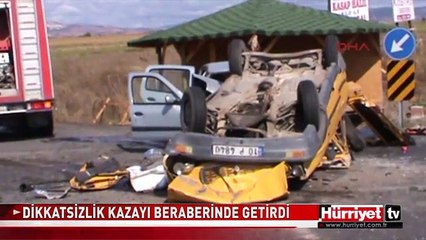 BURSA-İZMİR YOLUNDA FECİ KAZA: 4 ÖLÜ