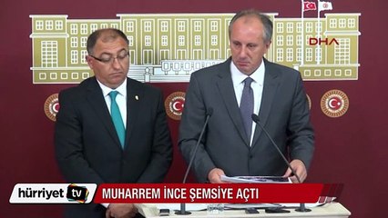 Muharrem İnce şemsiye açıp Yalova Belediye Başkanı Salman ile altına girdi