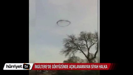 İngiltere'de gökyüzünde esrarengiz siyah halka