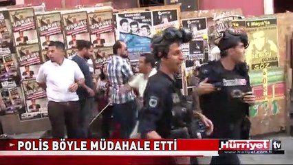 TAKSİM'DE EYLEMCİLERE POLİS MÜDAHALESİ