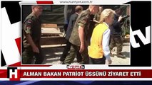 Alman Bakan Kahramanmaraş’taki Patriot üssünü ziyaret etti