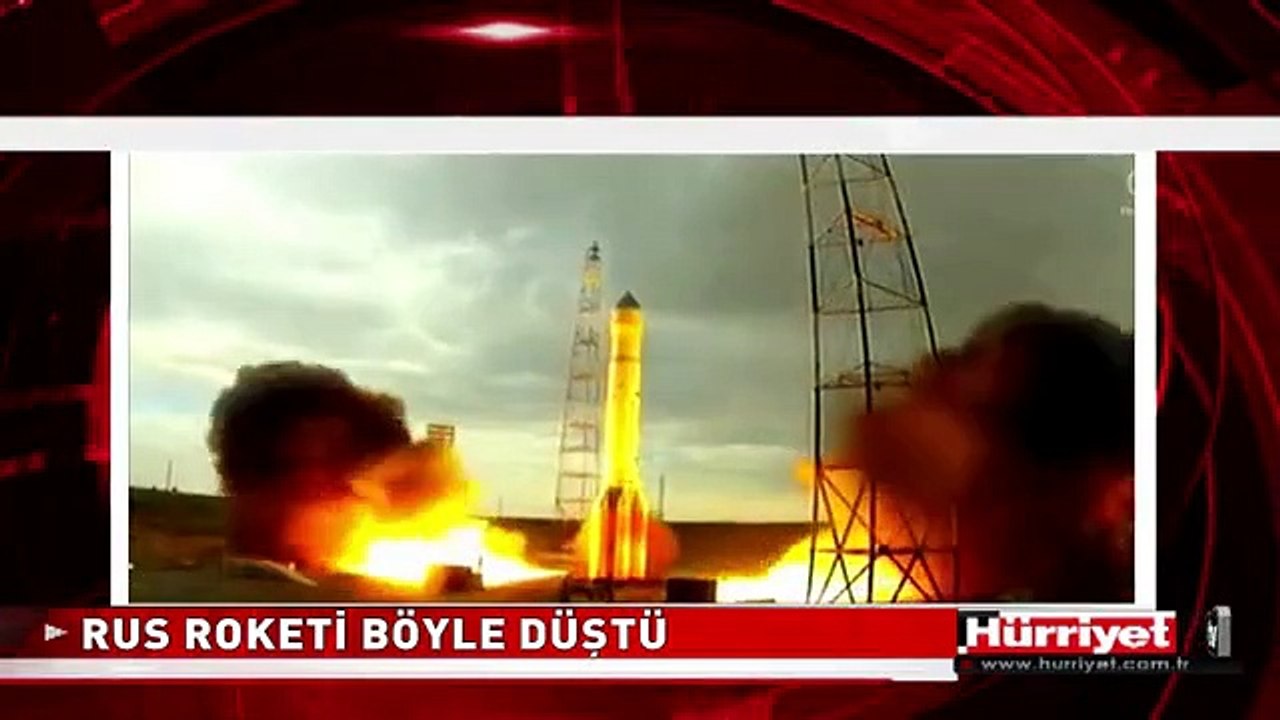 RUS ROKETİ BÖYLE DÜŞTÜ