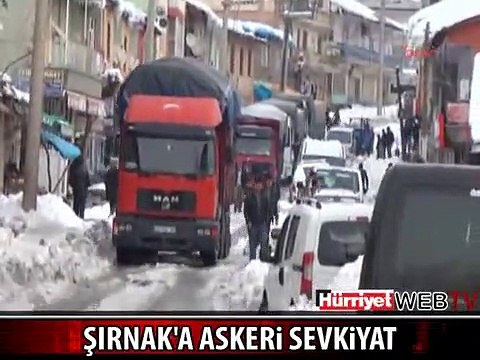 BEYTÜŞŞEBAP'TAN ŞIRNAK'A ASKERİ SEVKİYAT