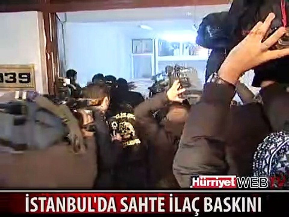 İSTANBUL'DA SAHTE İLAÇ BASKINI