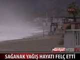 SAĞANAK YAĞIŞ ANTALYA'YI VURDU