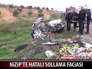 NİZİP'TE HATALI SOLLAMA FACİASI: 4 ÖLÜ, 19 YARALI