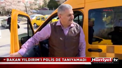TAKSİ ŞOFÖRÜ OLAN BAKAN YILDIRIM'I POLİS DE TANIYAMADI