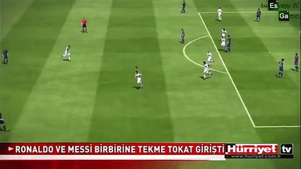 RONALDO VE MESSİ BİRBİRİNE TEKME TOKAT GİRİŞTİ