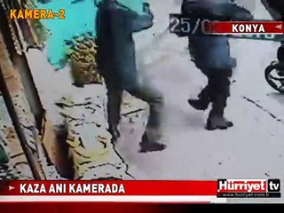 O KAZA SANİYE SANİYE GÖRÜNTÜLENDİ