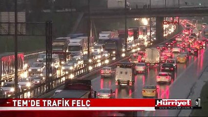 TEM'DE TRAFİK DURMA NOKTASINA GELDİ