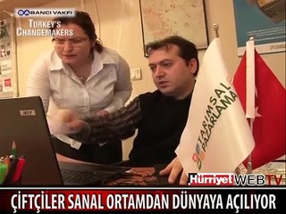ÇİFTÇİLER SANAL ORTAMDAN DÜNYAYA AÇILIYOR