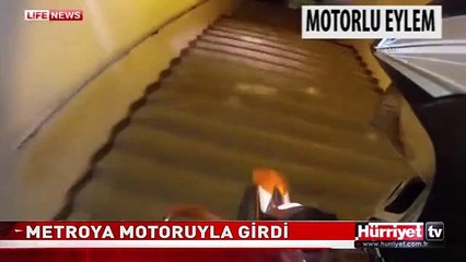 METROYA MOTORUYLA GİRİNCE OLANLAR OLDU
