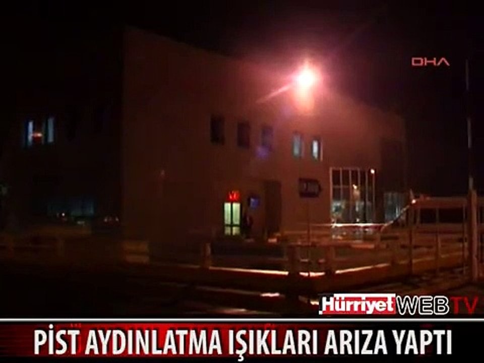 PİST AYDINLATMA IŞIKLARI ARIZA YAPTI