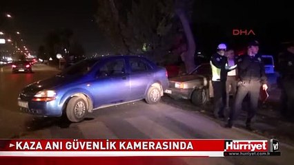 KAZA ANI GÜVENLİK KAMERASINA BÖYLE YANSIDI