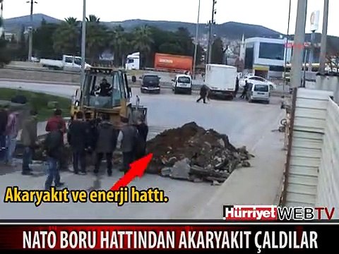 NATO BORU HATTINDAN AKARYAKIT ÇALDILAR