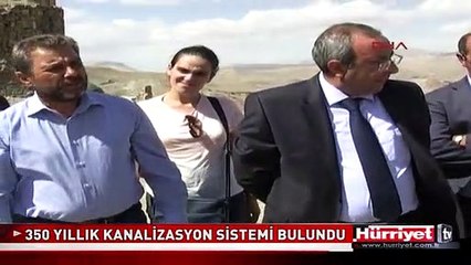HOŞAP KALESİ'NDE 350 YILLIK KANALİZASYON SİSTEMİ BULUNDU