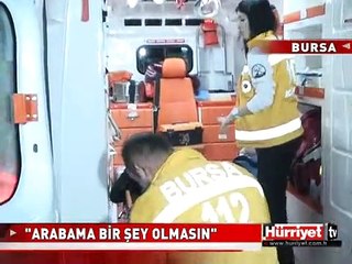 KAZADAN SONRA POLİSE ARACININ DURUMUNU SORDU