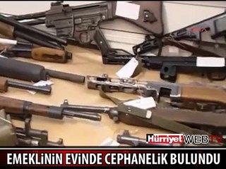 EVİNDEN CEPHANELİK ÇIKTI