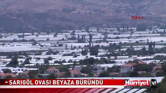 SARIGÖL OVASI BEYAZA BÜRÜNDÜ