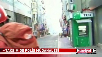 TAKSİM'DE POLİS MÜDAHALESİ-1