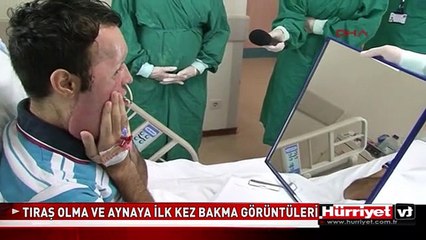 RECEP SERT'İN TIRAŞ OLMA VE AYNAYA İLK KEZ BAKMA GÖRÜNTÜLERİ