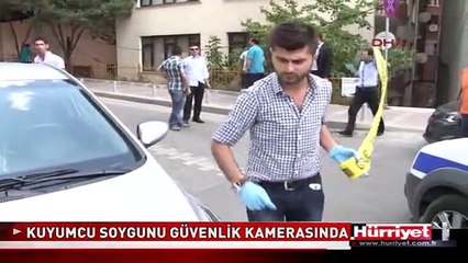 KAĞITHANE'DEKİ KUYUMCU SOYGUNU KAMERADA