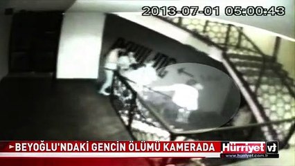 BEYOĞLU'NDAKİ KORKUNÇ ÖLÜMÜN GÖRÜNTÜSÜ ORTAYA ÇIKTI