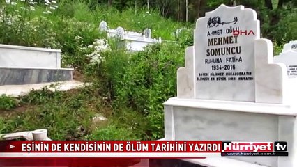 ÖLMEDEN ÖNCE MEZARINI YAPTIRIP, ÖLÜM TARİHİNİ DE YAZDIRDI