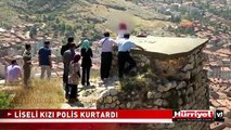 LİSELİ KIZI POLİS SON ANDA KURTARDI