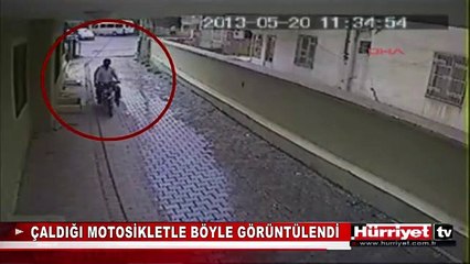 MOTOSİKLET HIRSIZI YAKALANDI
