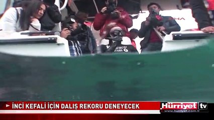 İNCİ KEFALİ İÇİN VAN GÖLÜ'NDE DALIŞ REKORU DENEYECEK