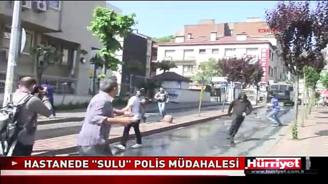 HASTANEDE BAHÇESİNDEKİ GRUBA TAZYİKLİ MÜDAHALESİ