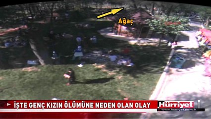 GENÇ KIZIN ÖLÜMÜNE NEDEN OLAN FECİ OLAY KAMERADA