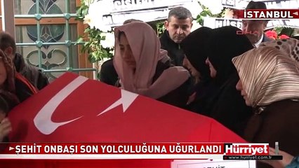 ŞEHİT ONBAŞI SON YOLCULUĞUNA UĞURLANDI