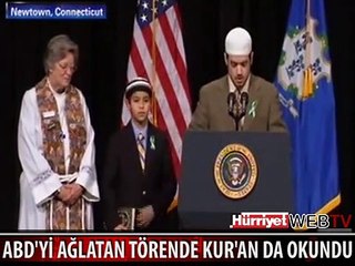 ABD'Yİ AĞLATAN TÖRENDE KUR'AN DA OKUNDU