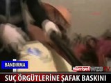 BANDIRMA'DA SUÇ ÖRGÜTLERİNE ŞAFAK BASKINI: 36 GÖZALTI