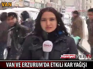 VAN VE ERZURUM BEYAZA BÜRÜNDÜ