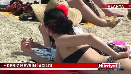 ALANYA'DA 'DENİZ MEVSİMİ' AÇILDI